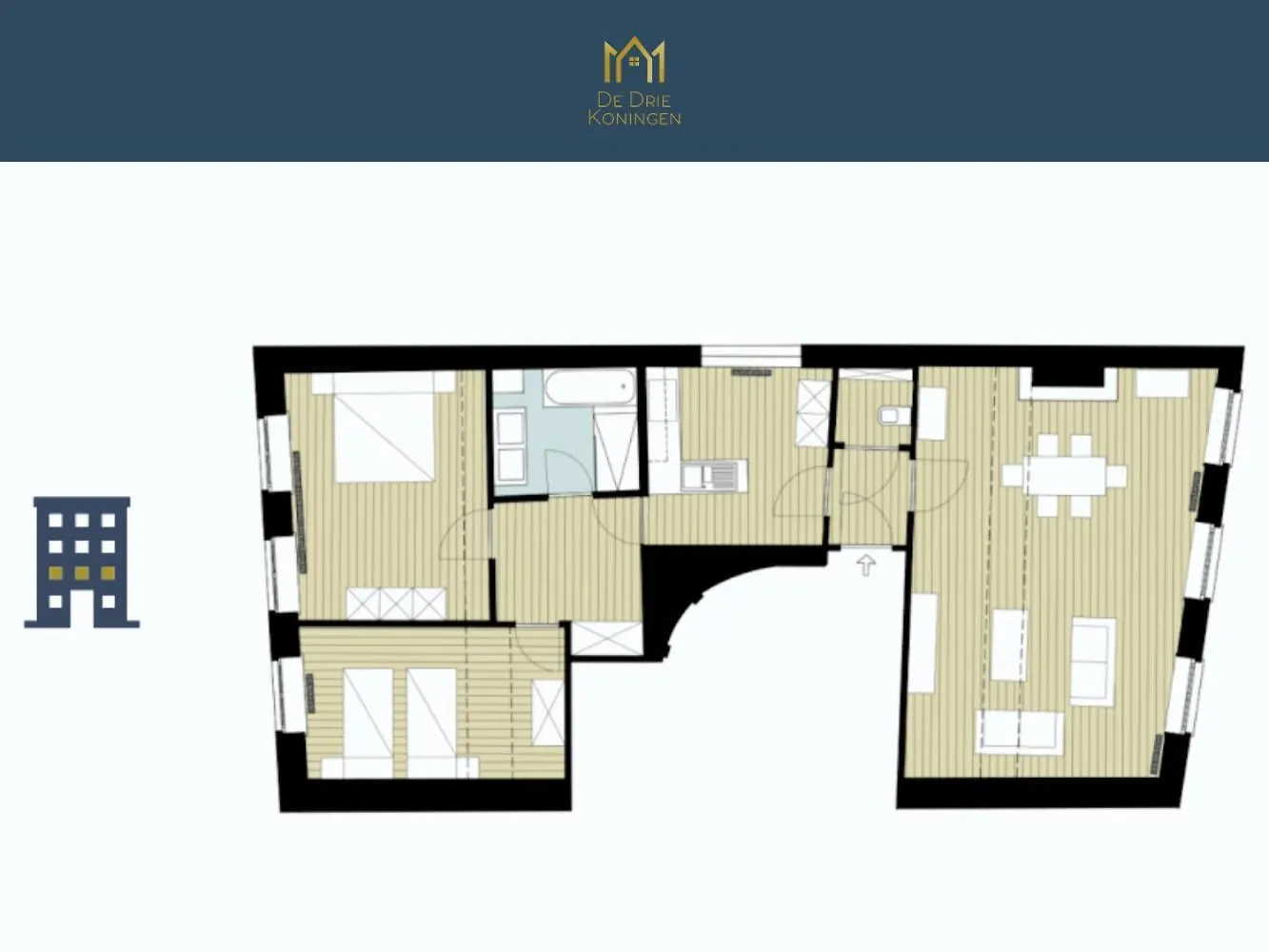 De Drie Koningen Appartement Brugge